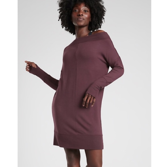 Athleta Studio Barre Sweatshirt Dress 2 